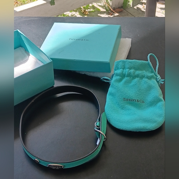 Return To Tiffany Sterling Dog Collar - Picture 1 of 15